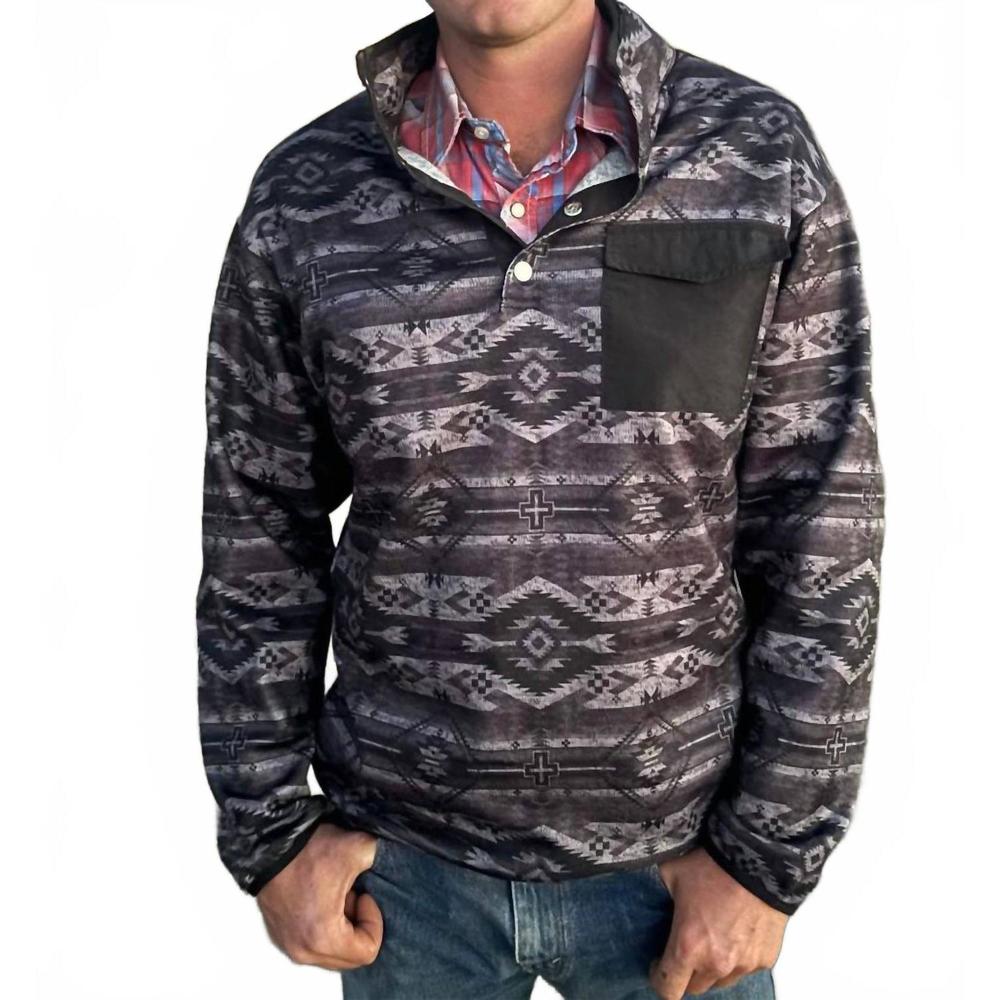 NEW STERLING KREEK man’s land pullover shirt in black